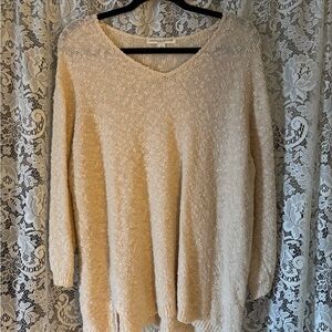 Carolyn Taylor Cream V-Neck Sweater